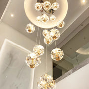 Křišťálový LED lustr KILKENNY Culmino, 144W, neutrální světlo, průměr 60cm, zlaté moderní lustry Výchozí název Alessandro Design