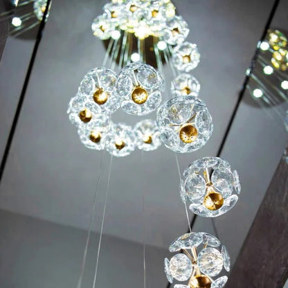 Křišťálový LED lustr KILKENNY Culmino, 144W, neutrální světlo, průměr 60cm, zlaté moderní lustry Výchozí název Alessandro Design