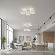 LED lustr s dálkovým ovládáním ORCHID 66W, 5 okvětních lístků, studené/teplé/neutrální světlo, stmívatelné, bílý LED lustr s dálkovým ovládáním Výchozí název Alessandro Design