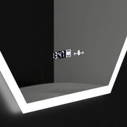 Polygonové LED zrcadlo, 60X80cm, Hexaluce Marcello MotionGlow Sensor, De-fogging System, Clock & Teploměr, Dimabila Marcello Mirrors Výchozí název Alessandro Design