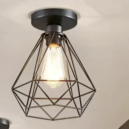 Lustra cu Abajur, GRACIE, Diamant, 1XE27, Negru Lustre Industrial Default Title Alessandro Design