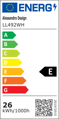MODERNÍ LED Lustr 26W, Průměr 20cm, Kulatý, Studené/Teplé/Neutrální světlo, Bílé LED Lustry Výchozí název Alessandro Design