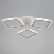 LED lustr ERIKA 20W, 3 čtverce, neutrální světlo 4000k, bílé, kovové a akrylové aplikované LED lustry Výchozí název Alessandro Design