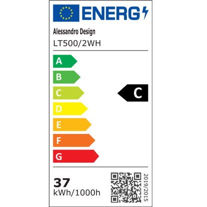 LED lustr s dálkovým ovládáním LANDYN 37W, 2 čtverce, studené/teplé/neutrální světlo, stmívatelné, bílý LED lustr s dálkovým ovládáním Výchozí název Alessandro Design
