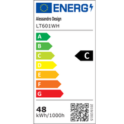 RIOKO LED lustr s dálkovým ovládáním, 48W, 3 mraky, studené/teplé/neutrální světlo, stmívatelné, bílé LED lustry s dálkovým ovládáním Výchozí název Alessandro Design