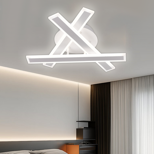 Lustra LED cu Telecomanda ZYRON Nobile, 62W, 40x5.5x10, Lumina Rece/Calda/Neutra, Dimabila, Alb, Metal, Plexiglas Lustre LED cu Telecomanda Default Title Alessandro Design