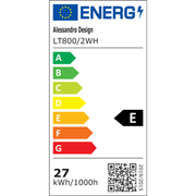 LED lustr s dálkovým ovládáním BETTY 27W, 2 kruhy, studené/teplé/neutrální světlo, stmívatelné, bílý LED lustr s dálkovým ovládáním Výchozí název Alessandro Design