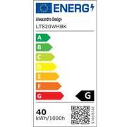 LED lustr s dálkovým ovládáním VECTOR SEMIARC 40W, 2 prvky, studené/teplé/neutrální světlo, stmívatelné, černá bílá LED lustry s dálkovým ovládáním Výchozí název Alessandro Design