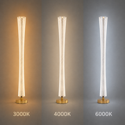 Moderní LED lampa Augustinus 40W 127Cm Teplé/Neutrální/Studené Zlaté světlo