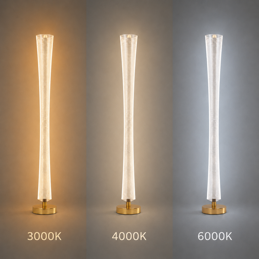 Moderní LED lampa Augustinus 40W 127Cm Teplé/Neutrální/Studené Zlaté světlo