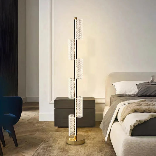 LED stojací lampa 40W Moderní Austin 125Cm 3000/4000/6000K Bílá Stínidla a stojací lampy Výchozí název Alessandro Design