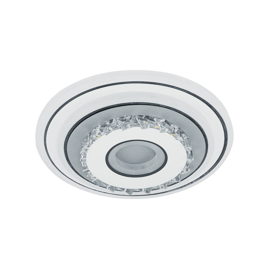 Křišťálový LED lustr MITA 28W, Průměr 20cm, Kulatý, Studené/Teplé/Neutrální světlo, Bílé LED Lustry Výchozí název Alessandro Design