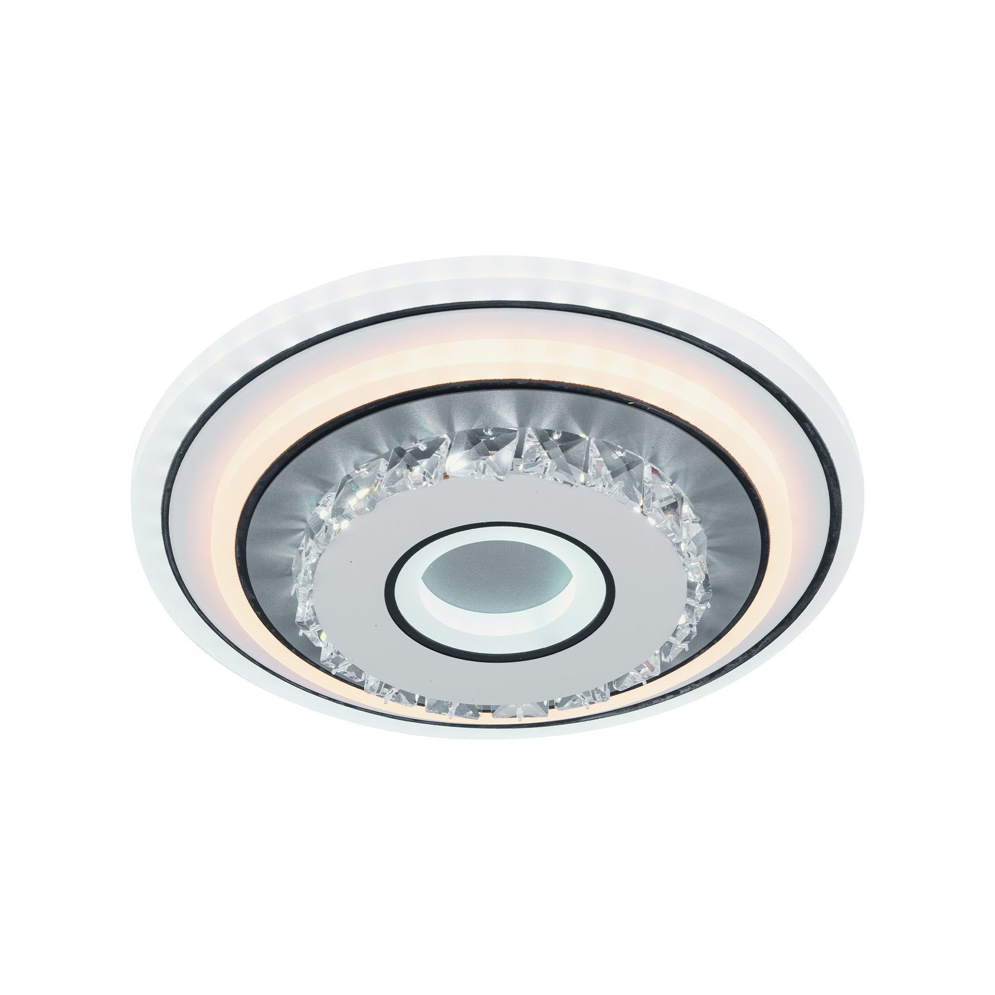 Křišťálový LED lustr MITA 28W, Průměr 20cm, Kulatý, Studené/Teplé/Neutrální světlo, Bílé LED Lustry Výchozí název Alessandro Design
