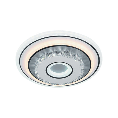 Křišťálový LED lustr MITA 28W, Průměr 20cm, Kulatý, Studené/Teplé/Neutrální světlo, Bílé LED Lustry Výchozí název Alessandro Design