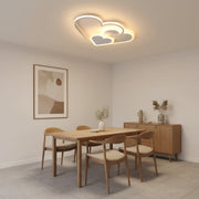 LED lustr s dálkovým ovládáním AMI 48W, 3 srdce, studené/teplé/neutrální světlo, stmívatelné, bílý LED lustr s dálkovým ovládáním Výchozí název Alessandro Design