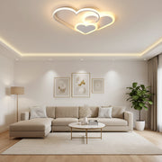 LED lustr s dálkovým ovládáním AMI 48W, 3 srdce, studené/teplé/neutrální světlo, stmívatelné, bílý LED lustr s dálkovým ovládáním Výchozí název Alessandro Design
