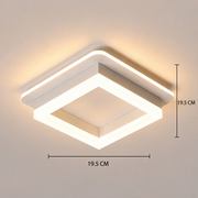 MODERNÍ LED lustr 26W, rozměr 19,5x19,5, čtvercový, studené/teplé/neutrální světlo, bílá