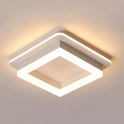 MODERNÍ LED lustr 26W, velikost 19,5x19,5, čtvercový, studené/teplé/neutrální světlo, bílý LED lustr Výchozí název Alessandro Design