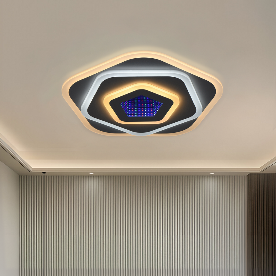 LED lustr NEXA 3D 39W, průměr 23cm, studené/teplé/neutrální světlo, bílý LED lustr Výchozí název Alessandro Design