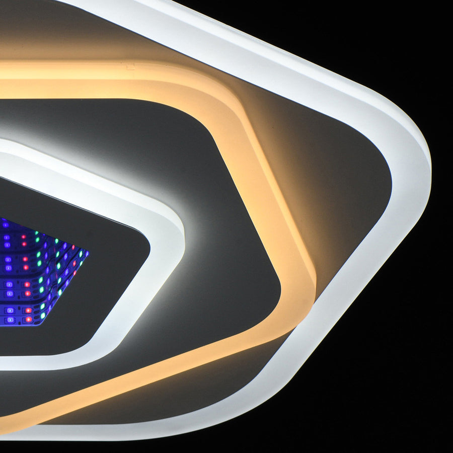 LED lustr NEXA 3D 39W, průměr 23cm, studené/teplé/neutrální světlo, bílý LED lustr Výchozí název Alessandro Design