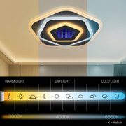 LED lustr NEXA 3D 39W, průměr 23cm, studené/teplé/neutrální světlo, bílý LED lustr Výchozí název Alessandro Design