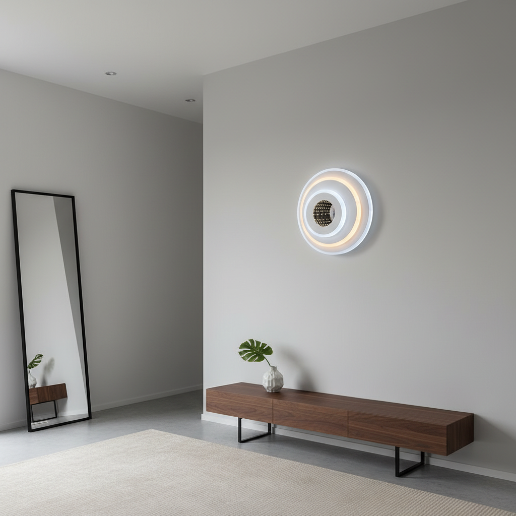 LED lustr NEXA ROTUND 3D 39W, studené/teplé/neutrální světlo, bílé LED lustry Výchozí název Alessandro Design