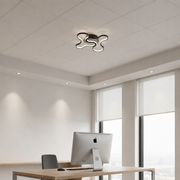 Lustra LED cu telecomanda ORMS Nobile, 3000K/4000K/6000K, 84W, Metal și Plastic, Negru