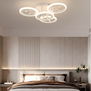 LED lustr s dálkovým ovládáním a krystalem DAISY 53W, 4 Elements, Studené/Teplé/Neutrální světlo, Stmívatelné, Bílý LED lustr s dálkovým ovládáním Výchozí název Alessandro Design