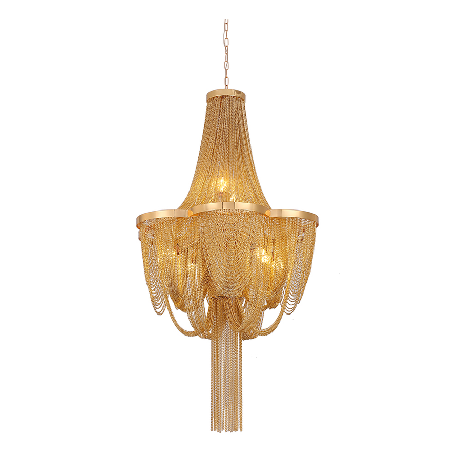Candelabru 4xE14, Diametru 48cm, Auriu, Metal Candelabre Moderne Default Title Alessandro Design