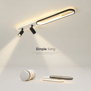 LED lustr s nastavitelným projektorem FISSO Camilla 70W, studené/teplé/neutrální světlo, černé LED lustry Výchozí název Alessandro Design