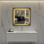 Giga LED zrcadlo, 80x60cm, Silver, Touch, 6000K light