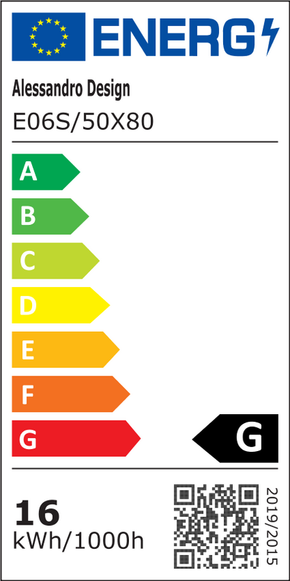 Oválné LED zrcadlo 50X80cm, Velara Touch, Demister System, Stmívatelné, Studené světlo 6000K