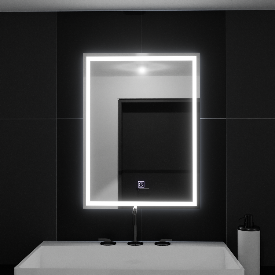 Obdélníkové LED zrcadlo, 50x70cm, RÁM Základní dotyková zrcadla Korman C Výchozí název Alessandro Design