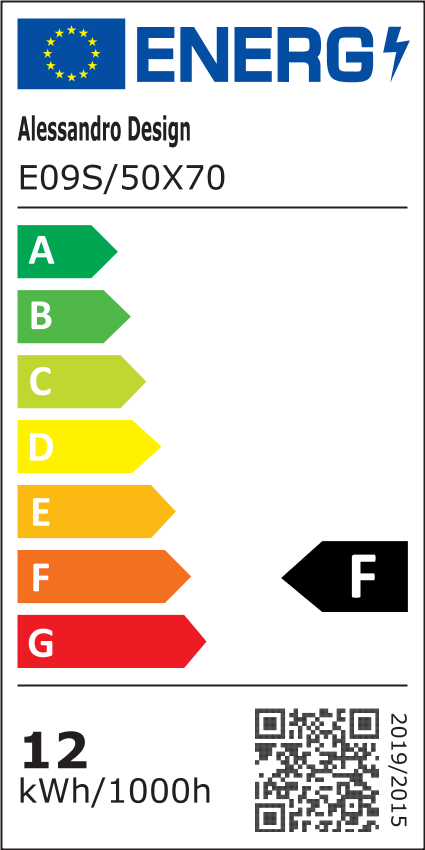 Obdélníkové LED zrcadlo, 50x70cm, RADIANTE Touch, Demister System, Stmívatelné