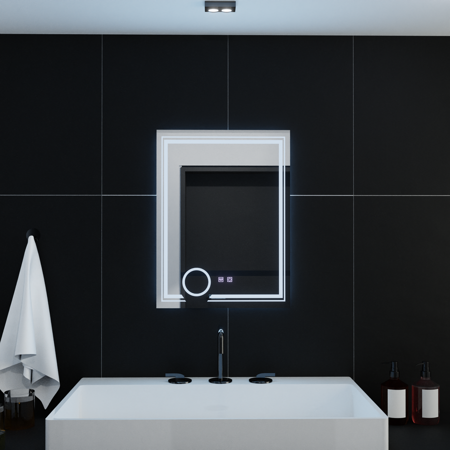 Oglinda LED Rectangulara, 60x80cm, CANTO Touch, Sistem Dezaburire, Dimabila Oglinzi Korman E Default Title Alessandro Design