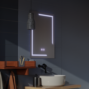 Obdélníkové LED zrcadlo, 60x80cm, ECLISSA Touch, Demister System, stmívatelná zrcátka Korman E Výchozí název Alessandro Design