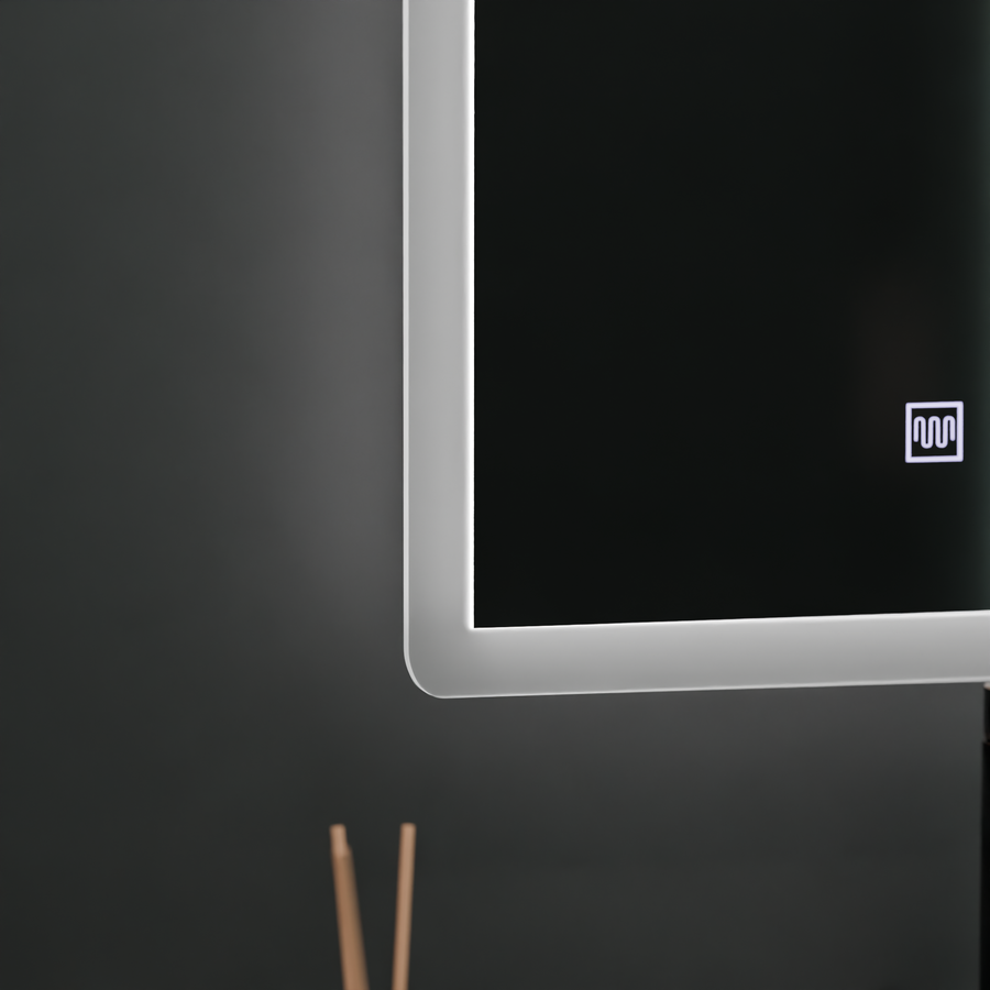 Obdélníkové LED zrcadlo, 60x80cm, Touch VENERA, Demister System, Stmívatelná zrcátka Korman E Výchozí název Alessandro Design