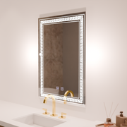 Obdélníkové LED zrcadlo, 60x80cm, Touch Vivido, Demister System, Stmívatelná zrcátka Korman E Výchozí název Alessandro Design
