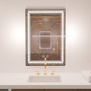 Obdélníkové LED zrcadlo, 60x80cm, Touch Vivido, Demister System, Stmívatelná zrcátka Korman E Výchozí název Alessandro Design