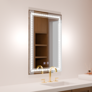 Obdélníkové LED zrcadlo, 60x80cm, Touch Vivido, Demister System, Stmívatelná zrcátka Korman E Výchozí název Alessandro Design