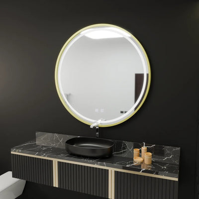 Kulaté LED zrcadlo, 60cm, Glanz Touch, Demister System, Stmívatelné
