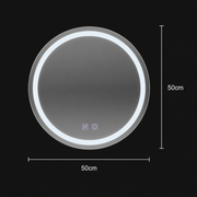 Kulaté LED zrcadlo 50cm Lucea Touch Cold Light System Demist