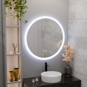 LED kulaté zrcadlo, 50 cm, Noxia Touch, Demister System, stmívatelná zrcátka Korman E Výchozí název Alessandro Design