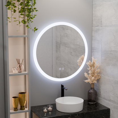 LED kulaté zrcadlo, 50 cm, Noxia Touch, Demister System, stmívatelná zrcátka Korman E Výchozí název Alessandro Design