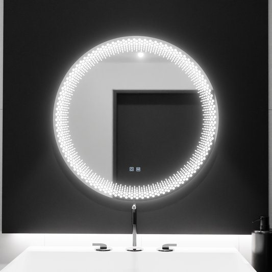 LED kulaté zrcadlo 60cm, Stellaire Touch, Demister System, stmívatelná zrcátka Korman E Výchozí název Alessandro Design