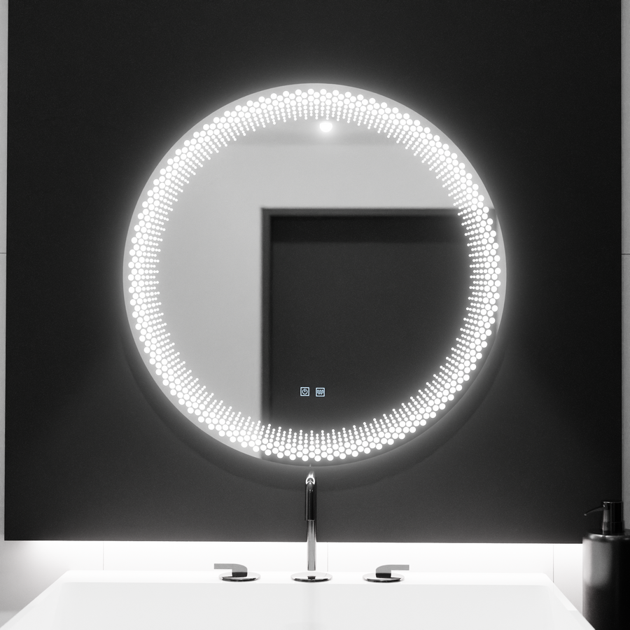 LED kulaté zrcadlo 60cm, Stellaire Touch, Demister System, stmívatelná zrcátka Korman E Výchozí název Alessandro Design