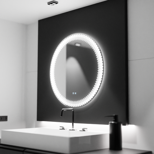 LED kulaté zrcadlo 60cm, Stellaire Touch, Demister System, stmívatelná zrcátka Korman E Výchozí název Alessandro Design