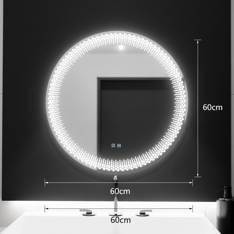 LED kulaté zrcadlo 60cm, Stellaire Touch, Demister System, Stmívatelné