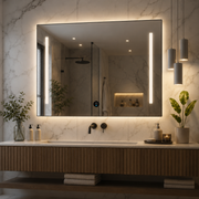 Giga LED zrcadlo, 80x60cm, Silver, Touch, 6000K light