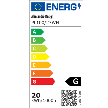 SOLIS LED stropní svítidlo 27cm 20W studené světlo, bílá LED stropní svítidla Výchozí název Alessandro Design